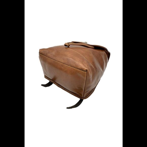 Patricia Nash Leather Large Seluci Backpack Cognac - Picture 3 of 4